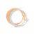 Contemporary 14K Tri-Toned Gold 1/3 Cttw Diamond Triple Hoop Earrings (I-J Color, I2-I3 Clarity) - 22 MM For Sale - Image 3 of 6