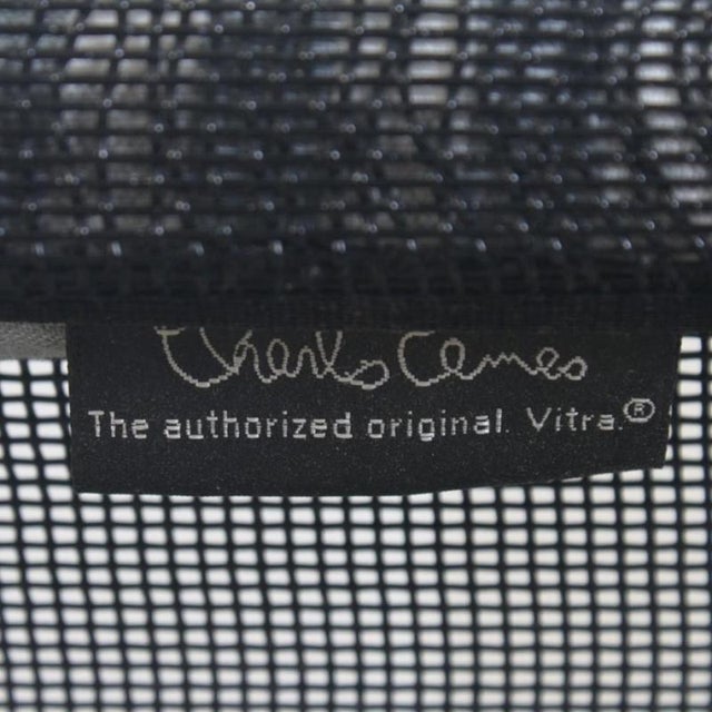 EA108 Chair in Black Mesh by Charles Eames, 2000s For Sale - Image 13 of 14