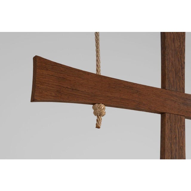 Wood Cross Pendant by Jan de Jong for Sint-Willibrorduskerk, Almelo, 1964 For Sale - Image 7 of 17