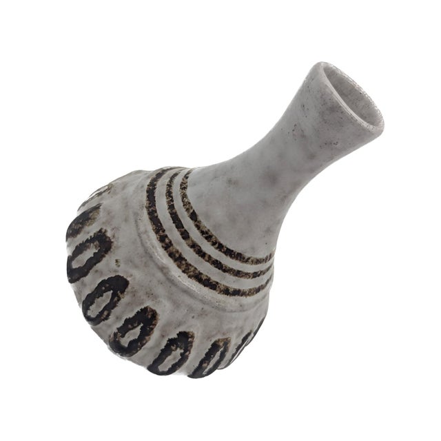 1970s 1970s Pottery Craft Glazed Stoneware Bud Vase For Sale - Image 5 of 10