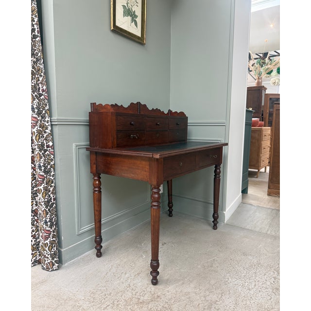Brown Antique Mahogany Tiered Desk For Sale - Image 8 of 18