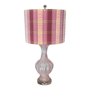 1960s Pink Attributed to Murano Lamp With Custom Shade