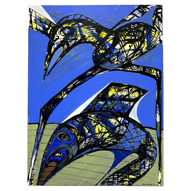 Mathias Wunderlich, Nude with Mirror and Skull, 2026, Acrylic Painting Canvas For Sale - Image 4 of 5