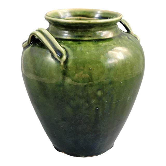 Ceramic Southern French Handmade Green Glazed Terracotta Confit Jar, 1870-1890 For Sale - Image 7 of 12