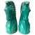 Pair of Art Deco Style Turquoise Ceramic Horse Bookends, 10” Sculptural Figures For Sale - Image 11 of 12