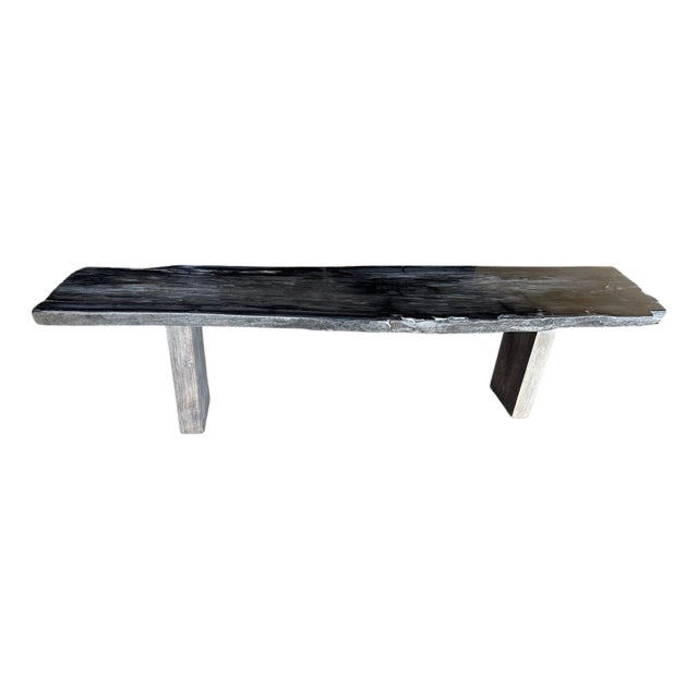 Andrianna Shamaris Exquisite High Quality Petrified Wood Dining Table Or Console For Sale