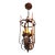 Early 20th Century Copper and Bronze Gilt Spanish Revival Lantern Chandelier For Sale
