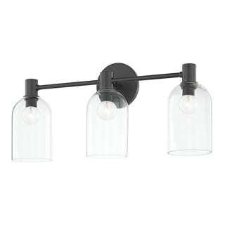 Mitzi Paisley 3-Light Bath Vanity Light, Soft Black For Sale