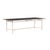 Brown Jordan Venetian 44" x 98" Dining Table - Glass Umbrella Top in Blush For Sale