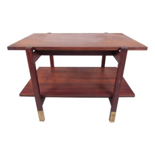 1960s Mid-Century Two-Tier End Table For Sale