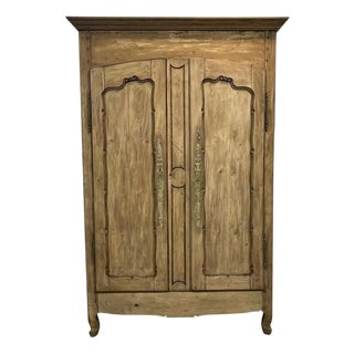 19th Century Country Cabinet in Raw Chestnut For Sale