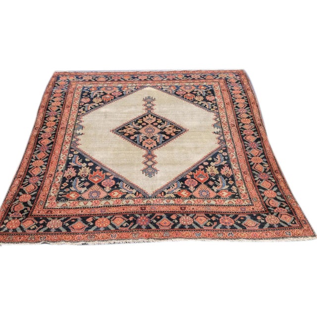 Antique Malayer Rug 5' x 6'5'' For Sale - Image 12 of 12