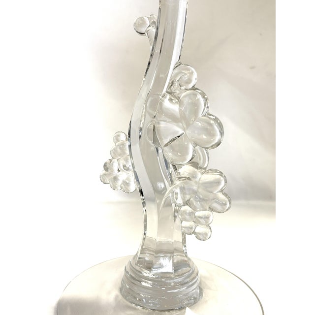 1940's Heisey Glass Grape Cluster Candlesticks- A Pair For Sale - Image 10 of 13
