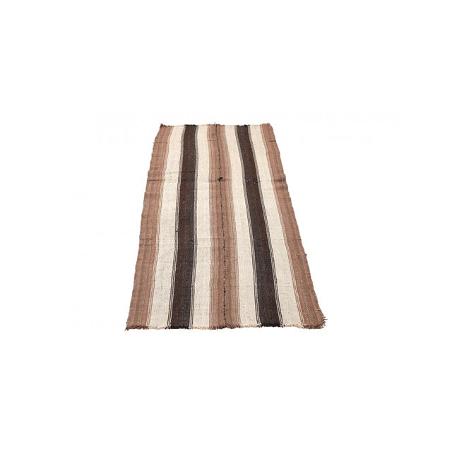 Vintage handwoven wool kilim rug from Kars region of Turkey. Approximatelly 50-60 years old. In very good condition. Rare...