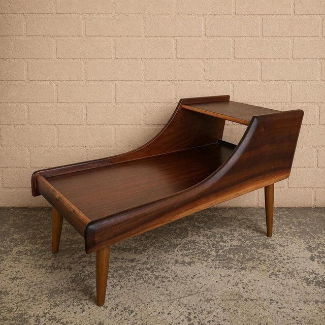 Mid-Century Teak Telephone Bench Side Table from Chippy Heath For Sale - Image 9 of 9