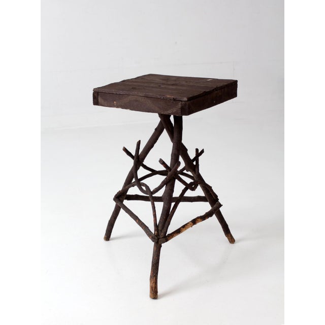 Antique Adirondack Twig Side Table For Sale - Image 14 of 18