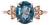 3.2Ct London Blue Topaz Ring With Earth-Mined Diamond Accents: Solid 14k Gold, Size 6.75 For Sale