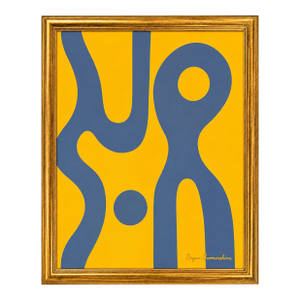 Golden Echoes Painting Framed by Bryan Boomershine