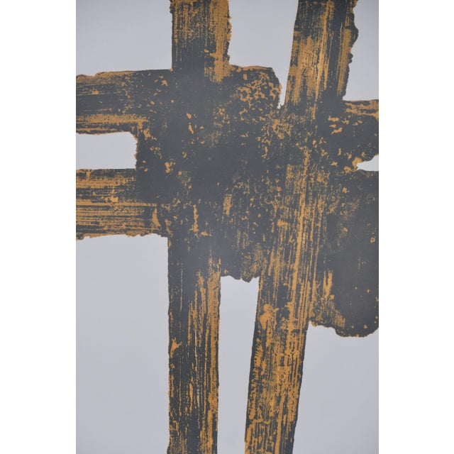Pierre Soulages (1919-2022) Etching 18th Century Poster published after the "Etching 18th Century" by the Soulages Museum...