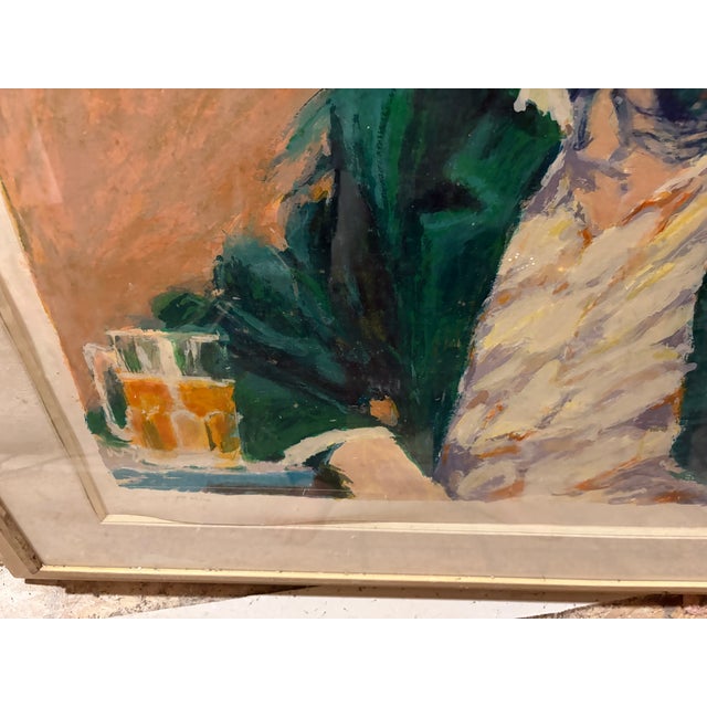 1960s Aldo Luogo Limited Edition Lithograph "Brew at Gardens" For Sale - Image 14 of 16
