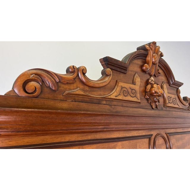 French Two-Door Wardrobe in Mahogany For Sale - Image 5 of 18