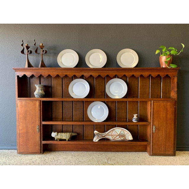 Wood Mid 19th Century Welsh Plate Wall Unit For Sale - Image 7 of 13