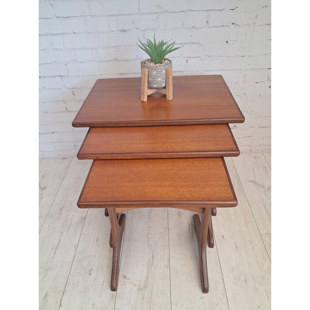Mid-Century Modern Teak Fresco Nesting Tables from G Plan, 1960s, Set of 3 For Sale - Image 11 of 16