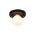 Not Yet Made - Made To Order Globe Flush Mount Black, 3 Inch Glass Globe, by Research.Lighting, Modern, Minimal For Sale - Image 5 of 6