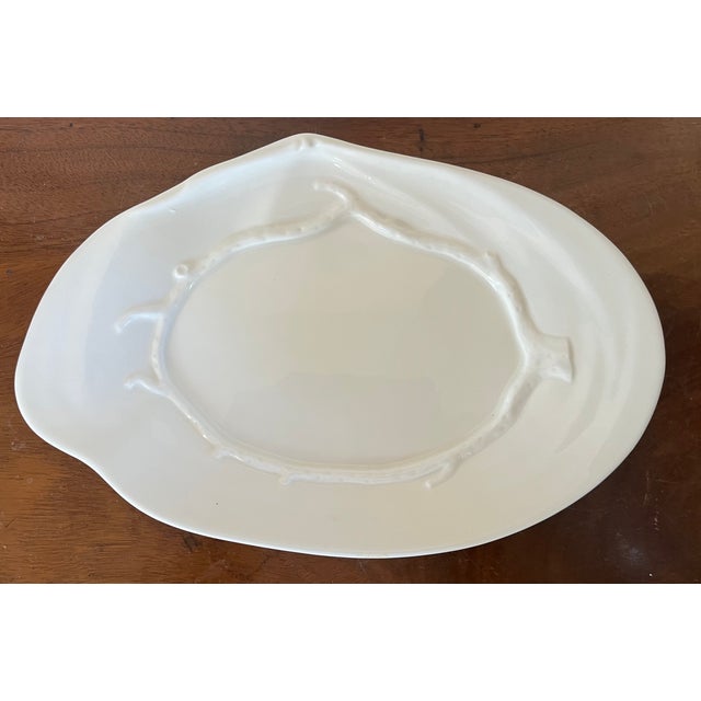 Wedgwood Porcelain Centerpiece - Nautilus Sea Shell Compote Tureen With Clam Shell Under Tray For Sale - Image 9 of 12