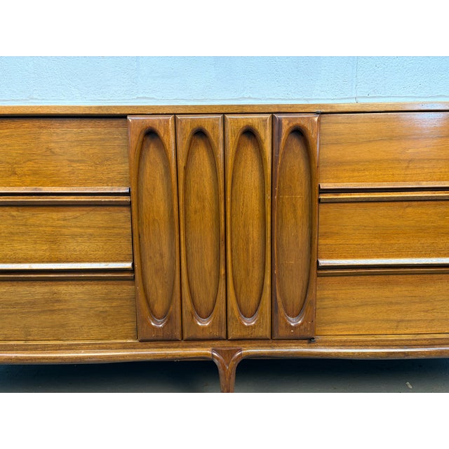 1960s Mid-Century Sculptural Walnut Dresser For Sale - Image 10 of 16