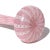 Mid 20th Century Vintage Murano Fratelli Toso Pink White Swirl Ribbons Italian Art Glass Soliflore Long Neck Flower Vase For Sale - Image 5 of 6