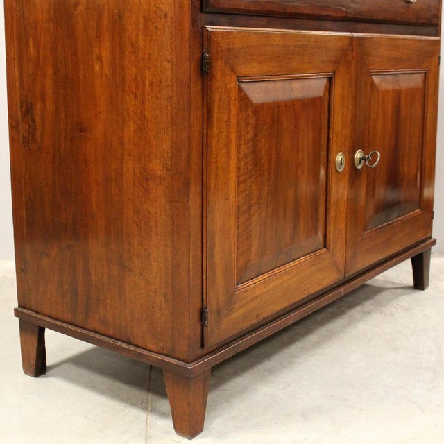 18th Century Italian Directory Sideboard in Walnut For Sale - Image 12 of 14