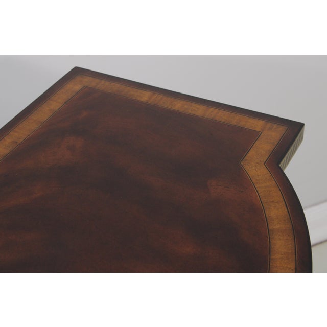 Theodore Alexander Georgian Style Mahogany Inlay Buffet Console Table For Sale - Image 10 of 15