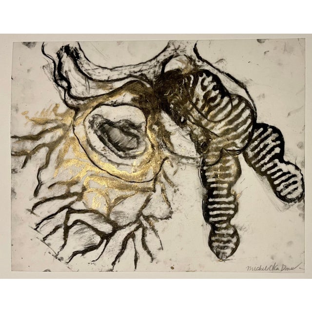 This is mixed media. I am not positive of the materials. it is a translucent, vellum, parchment type of paper. with either...