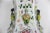 White Vintage Chinese Floor Vase With Raised Precious Objects Details Famille Rose For Sale - Image 8 of 12