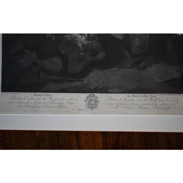 Johann Elias Haid after Adriaen van der Werff, The Nativity, 1770s, Mezzotint, Framed For Sale - Image 4 of 8