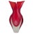 Glass Vintage Art Glass Vase in Clear and Red Glass, 1960s For Sale - Image 7 of 7
