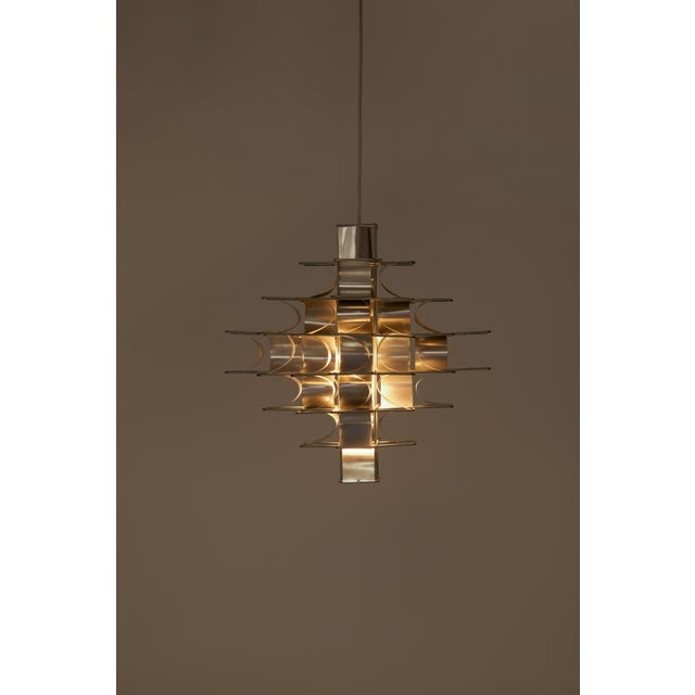 Cassiopeia Seven-Tier Pendant Light by Max Sauze for Max Sauze Studio, 1970s For Sale - Image 14 of 14