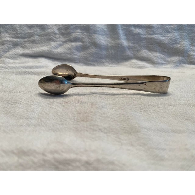 Antique Silver Plate Sugar Nips / Tongs Made in England For Sale - Image 4 of 8