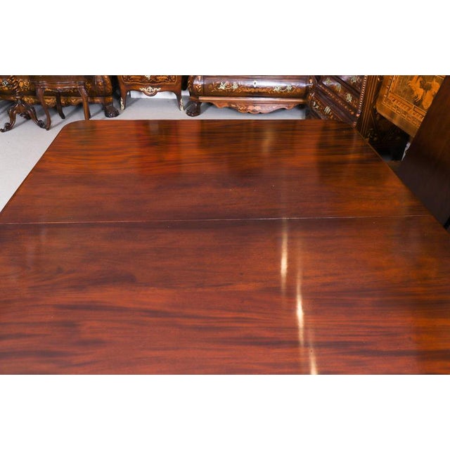 Antique 19th Century George IV Regency Twin Pedestal Dining Table For Sale - Image 12 of 18