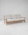 Wood Mid-Century French Oak and Boucle Sofa For Sale - Image 7 of 12