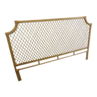 Bamboo Lattice Design Kingsize Headboard For Sale