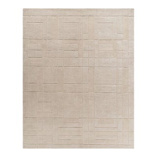 Frank Lloyd Wright Foundation x SURYA Luxuries Handmade Rug Sandstone 8x10 For Sale
