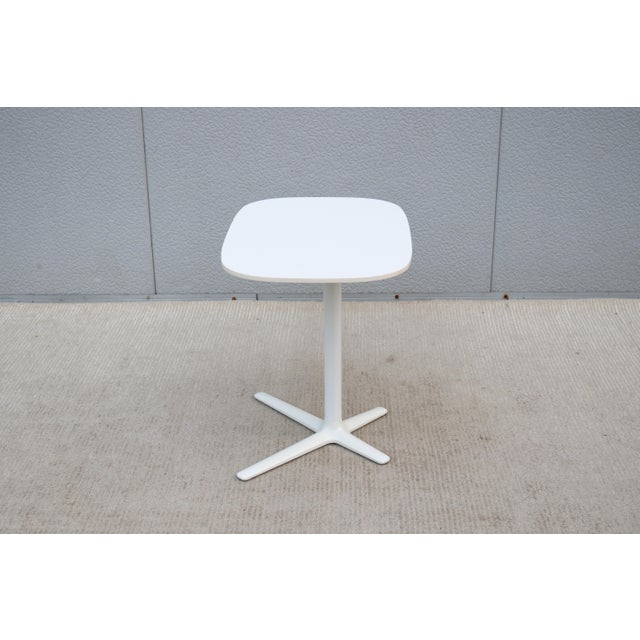 Metal Modern Davis Furniture Lift Height Adjustable White Rectangle Occasional Table For Sale - Image 7 of 18
