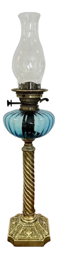 Antique Victorian Oil Lamp, 1860