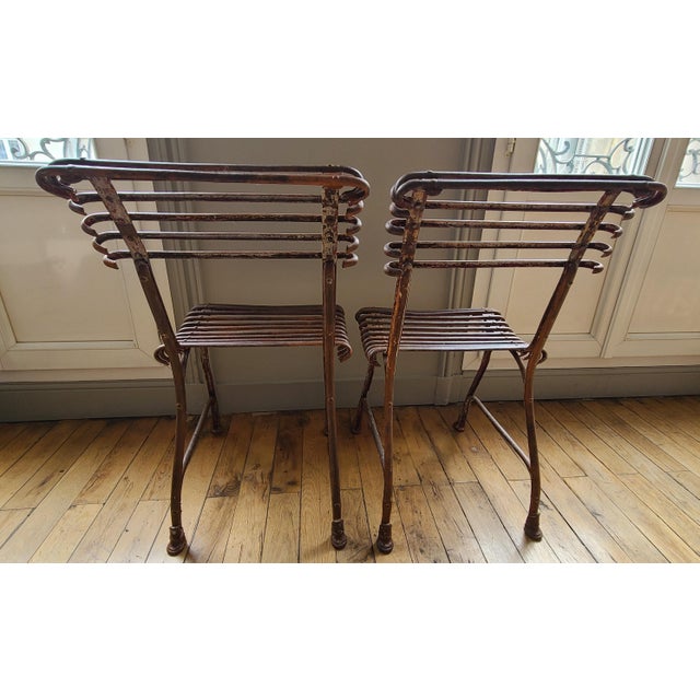 Garden Tables and Chairs, 1890s, Set of 4 For Sale - Image 11 of 15