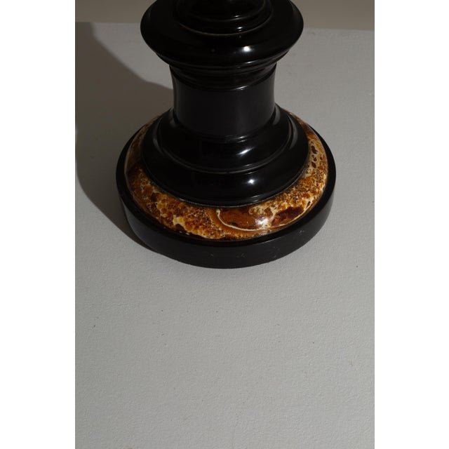 19th Century French Black Marble Tazza Candle Holder For Sale - Image 14 of 18