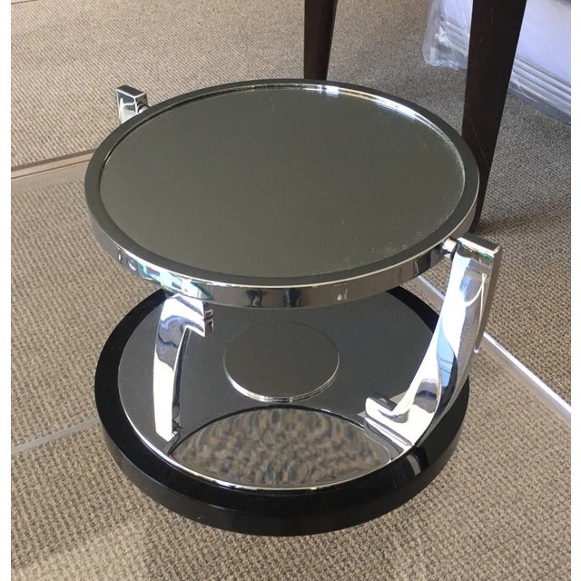 1960s Deco Style Vanity/Makeup Mirror With Magnifying Side by Charles Hollis Jones For Sale - Image 5 of 7