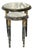 Early 20th Century French Louis XVI Style Painted Giltwood Marble Top Guéridon Tables, Set of 2 For Sale