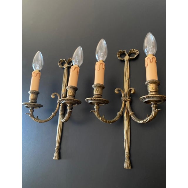 1960s Bronze Wall Lights, 1960s, Set of 2 For Sale - Image 5 of 13